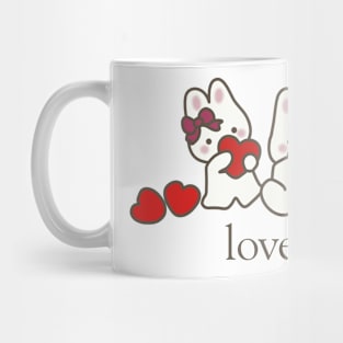 Love you bunnies Mug